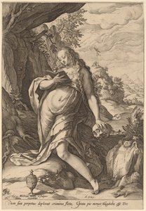 Aziz Mary Magdalen Tövbekar by Hendrik Goltzius