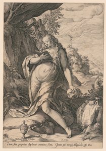 Aziz Mary Magdalene Tövbekar by Hendrik Goltzius