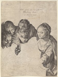 Çobanların hayranlığı by Hendrik Goltzius