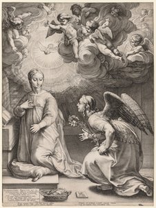 Müjde, 1594. by Hendrik Goltzius