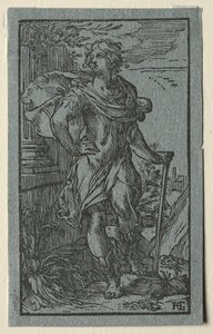 Genç Adam Ayakta. by Hendrik Goltzius