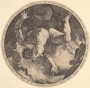 iksyon by Hendrik Goltzius, after Cornelis Cornelisz van Haarlem