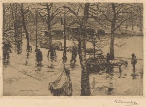 Yağmurlu havalarda kanal by Hendrik Henrichs (signed by artist)