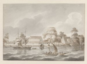Surinam Nehri üzerinde Jagtlust Plantation by Hendrik Huygens