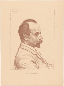 Jacobus Gerardus Veldheer'in Portresi by Hendrik Johannes Haverman