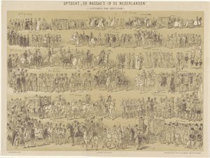 Nassau'nun Hollanda'daki alayı. (1 Eylül 1888, Amsterdam.) (nesne üzerindeki başlık) by Hendrik Verlint
