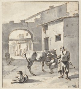 Bir İtalyan şehrinde nalbant by Hendrik Verschuring