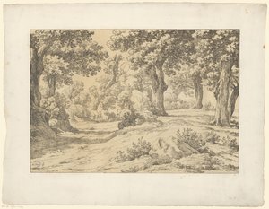Orman manzarası Tentamina Lithographica (dizi adı) İtalyan manzaraları (dizi başlığı)