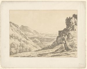 Manzaralı harabe Tentamina Lithographica (dizi adı) İtalyan manzaraları (dizi başlığı)