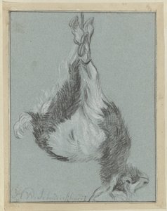 Ölen keçi by Hendrik Willem Schweickhardt (signed by artist)