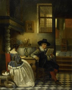 On Yedinci Yüzyıl İç Mekanı by Hendrik or Henri Leys
