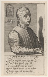 Roger van der Weyden the Younger, , c.1610 (gravür) by Hendrik the Elder Hondius