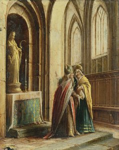 Bir Kilisede İki Figür by Hendrik the Younger Steenwyck