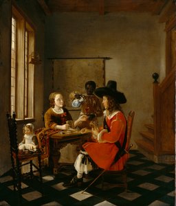 Kart Oyunu, c.1660 by Hendrik van der Burch