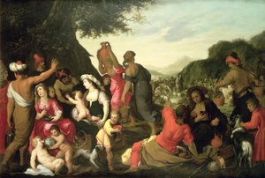 İsrailoğulları Çölde by Hendrik van the Elder Balen