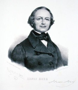 Henri Herz (1803-88) (gravür) by Henri (after) Grevedon
