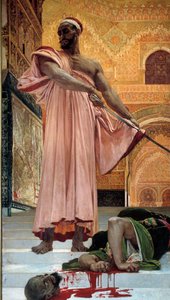 Mağribi kralları altında yargısız infaz Cellat, suçlunun kafasını keser. Henri Regnault (1843-1871) 1870 Güneş tarafından yapılan resim. 3,02x1,46 m Paris, Orsay Müzesi