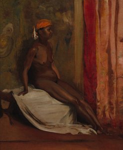 Oturan Afrikalı Kadın by Henri Alexandre Georges Regnault