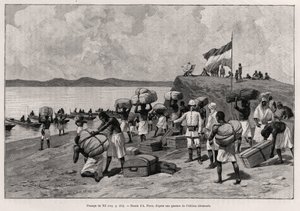 Nil Geçidi. Doktor Peters (1856-1918) tarafından “Au secours d