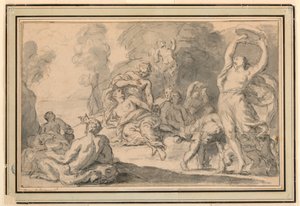 Bir Bacchanalian Revel by Henri Antoine de Favanne