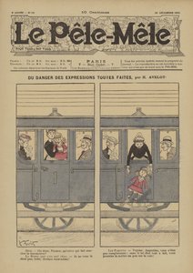 Tehlike stok ifadeleri. Le Pele-Mele için çizim, 1902