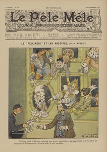 Pele-Mele ve ataları. Le Pele-Mele için çizim, 1902