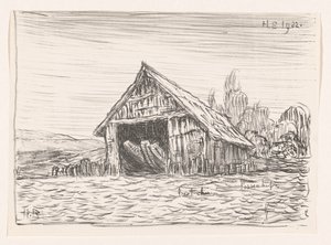 Possenhofen'deki Boothuis (nesne üzerindeki orijinal başlık) by Henri Braakensiek
