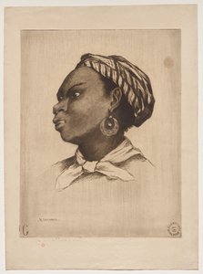Afrikalı Bir Kadın, Eva Gonzalès'den Sonra by Henri Charles Guérard