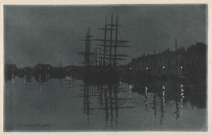 Dieppe'de Ay'ın Etkisi by Henri Charles Guérard