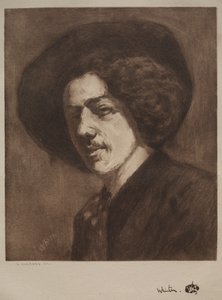 James McNeill Whistler. by Henri Charles Guérard