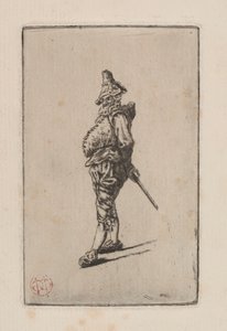 Punchinello, Meissonier'den sonra by Henri Charles Guérard