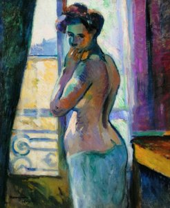 Pencerenin önünde, rue Boursault by Henri Charles Manguin