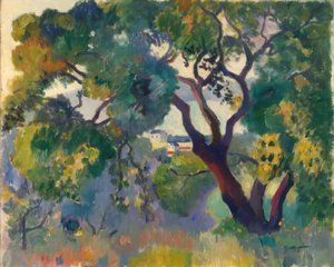 St. Tropez yakınlarındaki manzara by Henri Charles Manguin