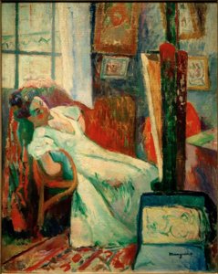 Modelin Dinlenmesi (Jeanne) by Henri Charles Manguin