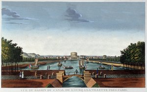 La Villette Havzası, Paris by Henri Courvoisier-Voisin