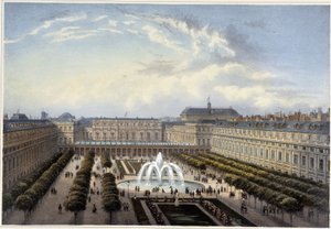Jardin du Palais-Royal, 1820 dolaylarında Courvoisier 1827