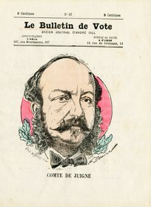 Oy pusulası 2. seri, Renkler ve Satirique: De Juigne Comte - Henri Demare tarafından yapılan illüstrasyon (1846-1888)