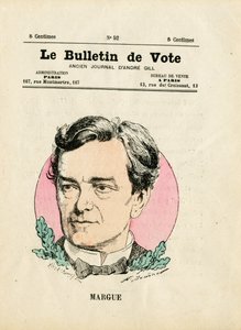 Oy pusulası 2. seri, Renklerde Hiciv: Margue Leon - Henri Demare tarafından yapılan çizim (1846-1888) by Henri Demare