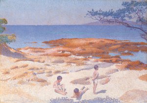Cabasson Plajı (Baigne-Cul) by Henri-Edmond Cross