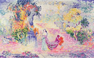 Parktaki Kadın, 1909 by Henri Edmond Cross