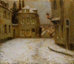 Kar, Montmartre by Henri Eugene Augustin Le Sidaner
