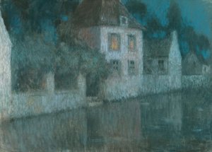 Nemours Kanalı; Le Canal ve Nemours by Henri Eugene Augustin Le Sidaner