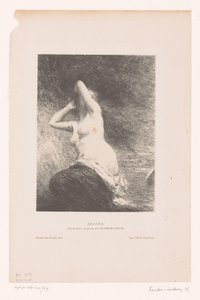 Ariadne, Naxos Ariane adasında geride kaldı (nesnedeki başlık) by Ignace Henri Jean Fantin Latour