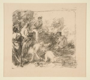 banyo yapanlar by Ignace Henri Jean Fantin Latour
