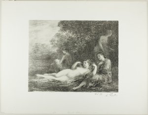Yıkanan Kadınlar, dördüncü büyük tabak by Ignace Henri Jean Fantin Latour