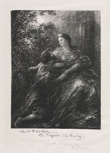 Truva atlarının düeti by Ignace Henri Jean Fantin Latour