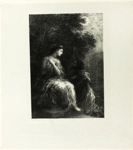 Truva atlarının düeti, yedinci levha by Ignace Henri Jean Fantin Latour