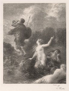 Goetterdaemmerung: Siegfried et les filles by Ignace Henri Jean Fantin-Latour