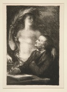 La Muse (Muse) by Ignace Henri Jean Fantin Latour