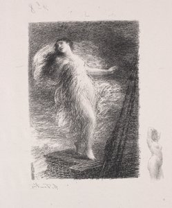 genç Tarentina by Ignace Henri Jean Fantin Latour